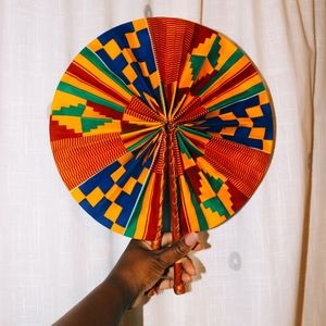African Print Fan